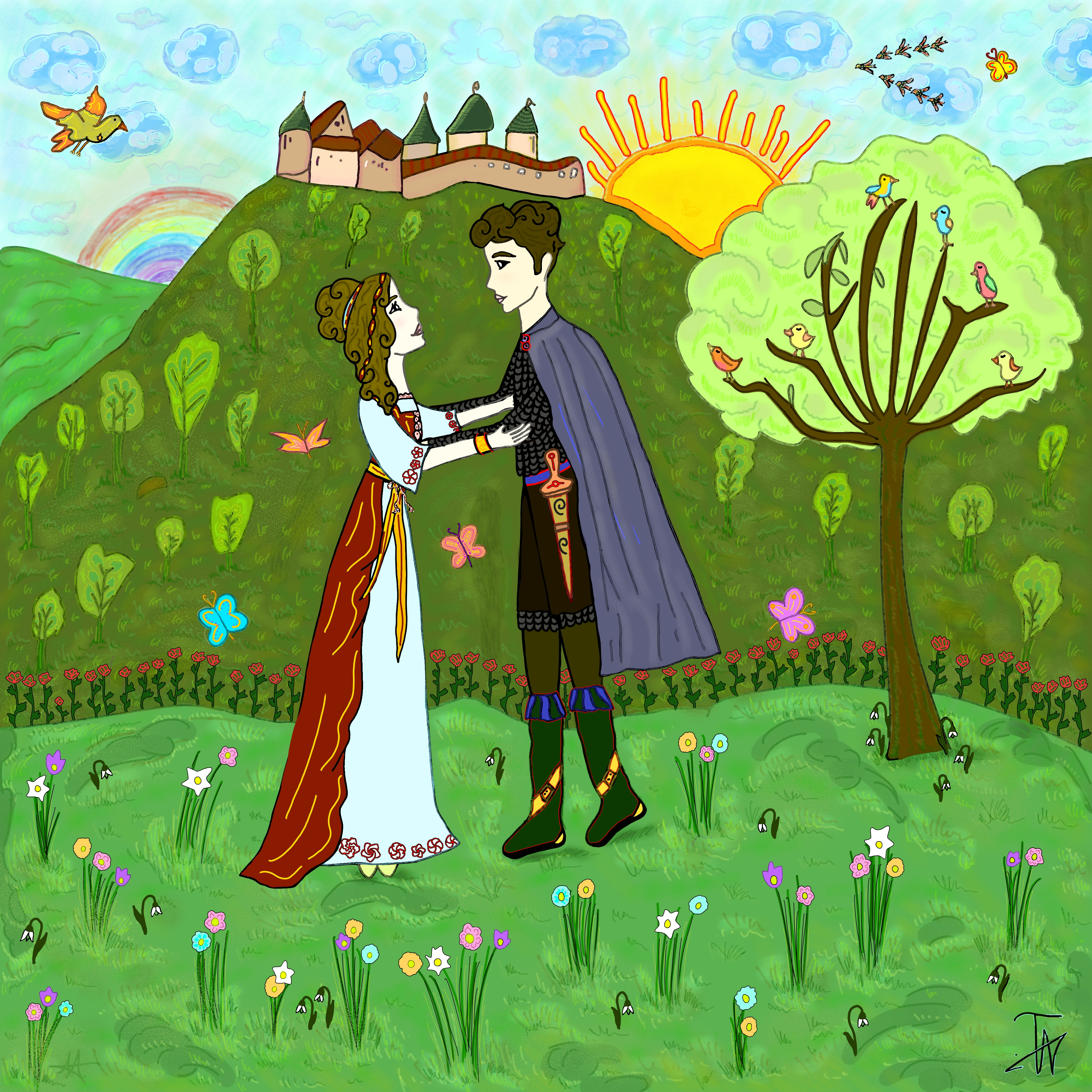 Ilustrație - O poveste de dragoste